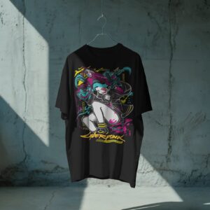 Cyberpunk - edgerunner - Playera oversize unisex